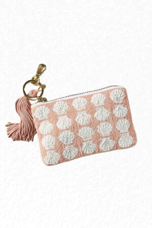 The Zayana Beaded Coin Wallet: Shells Edition