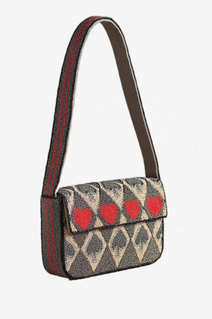 Zayana Beaded Bag: Spade (symbol Edition)