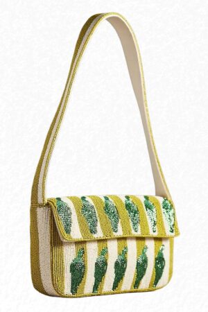 Orchard Delight Chili Pepper Beaded Bag