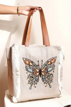 Papillon Charm Tote Bag