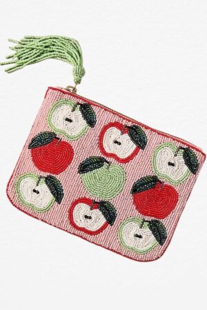 Apple Pop Beaded Wallet