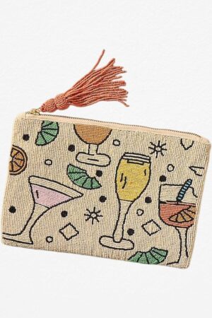 Cocktail Hour Beaded Wallet