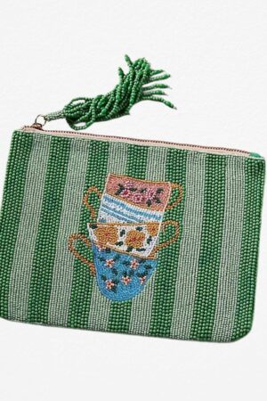 Tea Party Spark Beaded Wallet