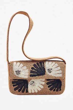 Zayana Beaded Bag – Celandine Tan